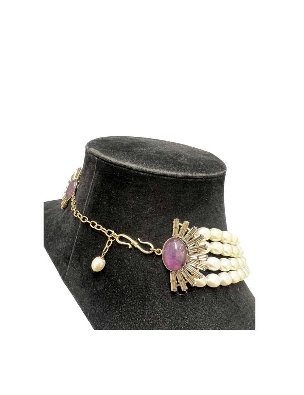 Collier PHILIPPE FERRANDIS perles d'eau douce