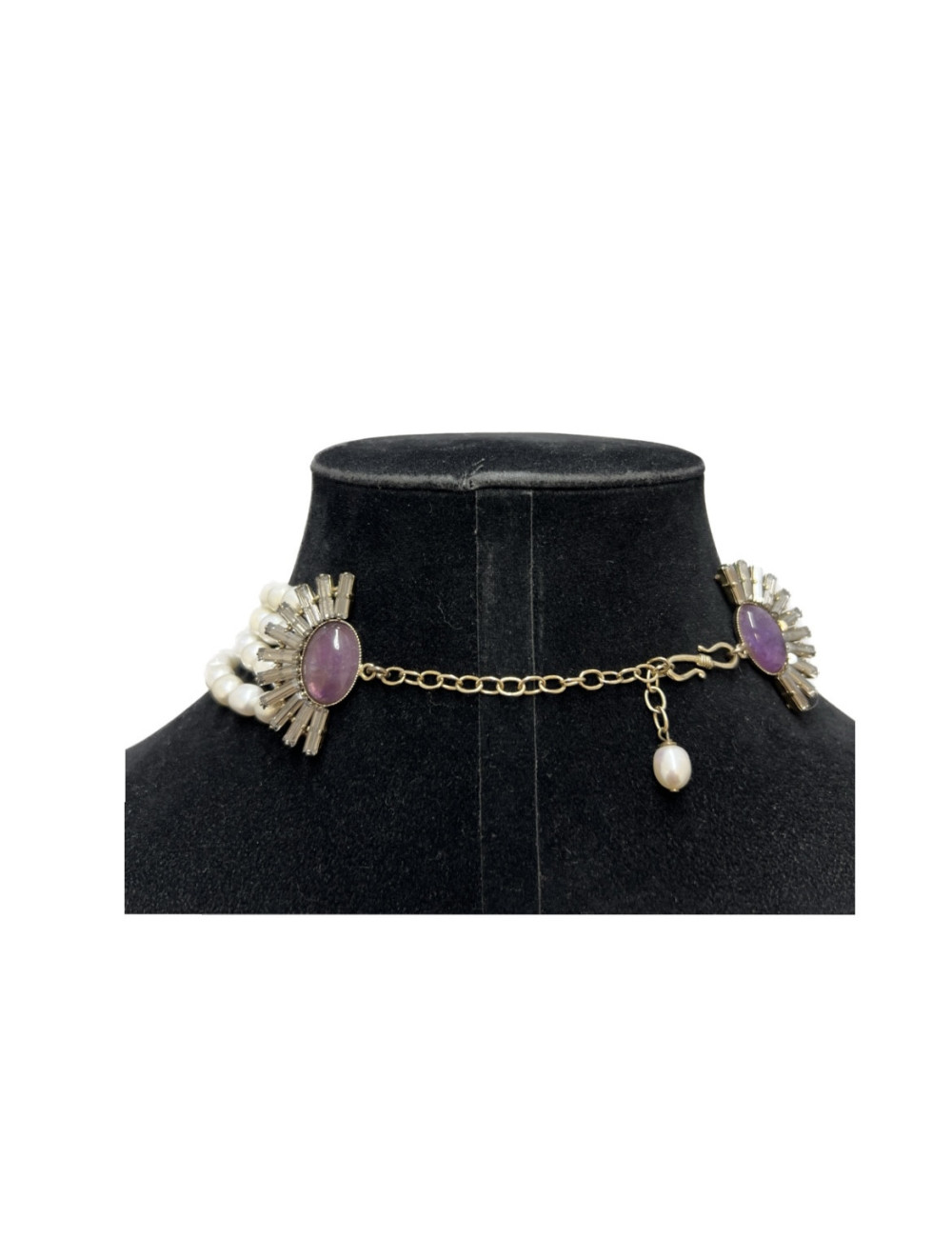 Collier PHILIPPE FERRANDIS perles d'eau douce