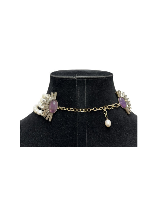 Collier PHILIPPE FERRANDIS perles d'eau douce