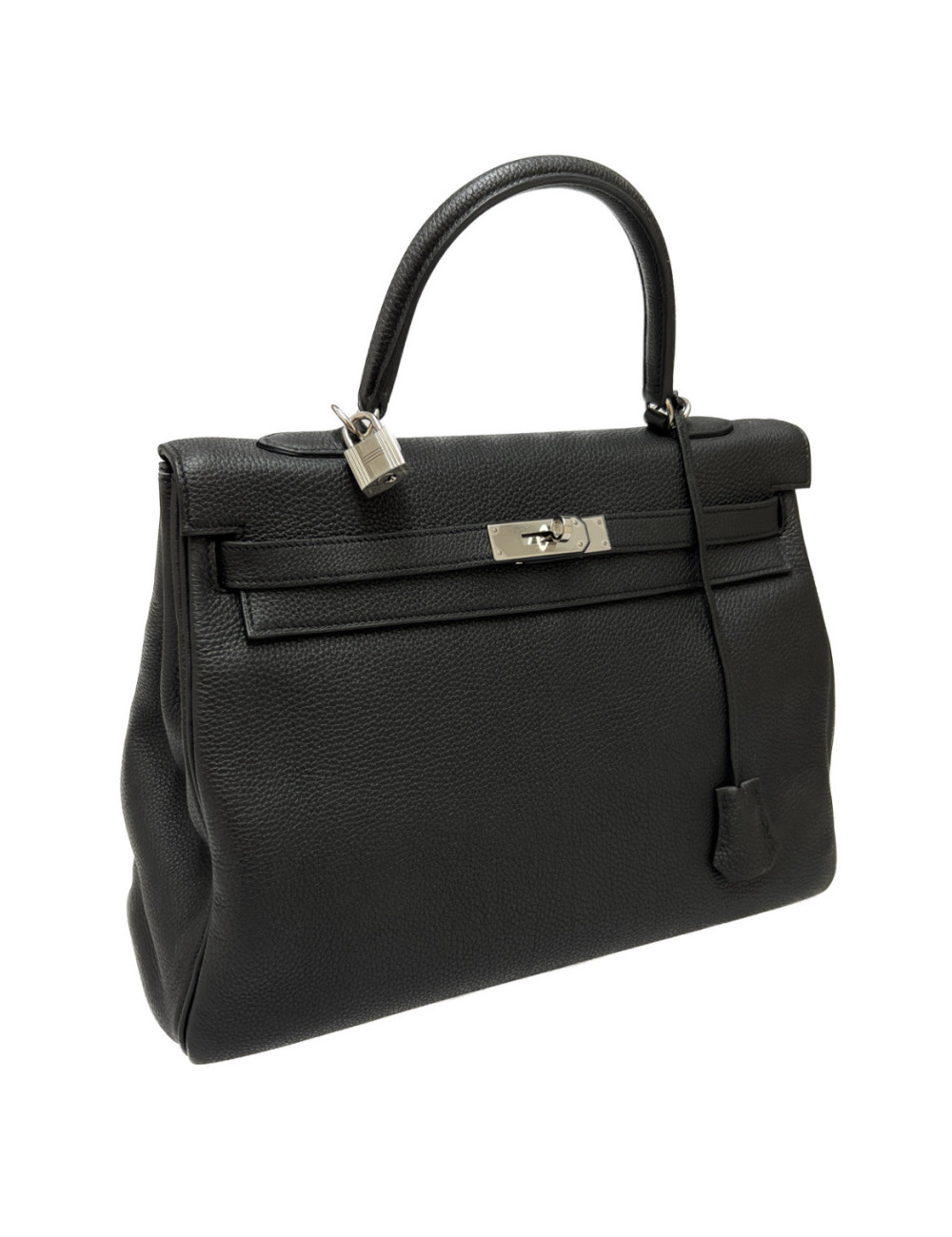 Sac HERMES Kelly 35 gris graphite