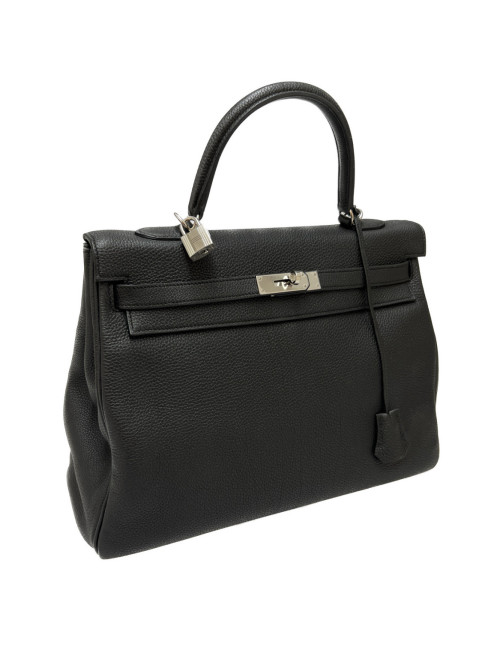 Sac HERMES Kelly 35 gris graphite