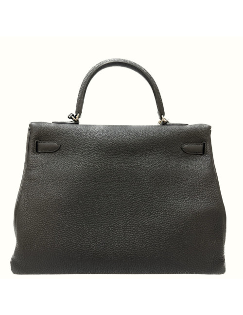 Sac HERMES Kelly 35 gris graphite