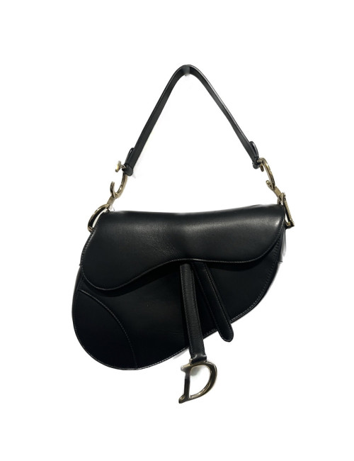 Sac Saddle DIOR cuir noir
