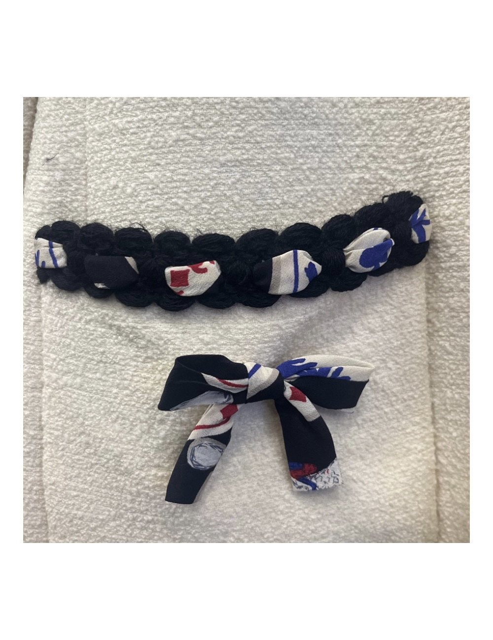 Veste CHANEL tweed blanc et noir vintage