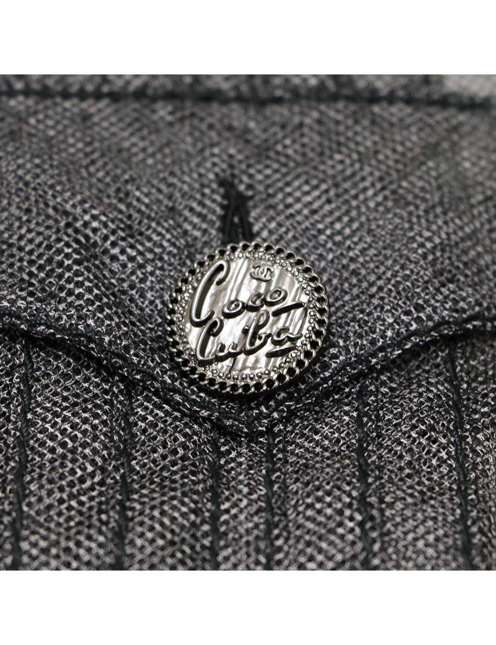 CHANEL T38 veil blouse with floppy tie