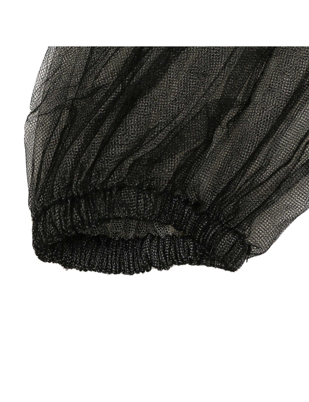 CHANEL T38 veil blouse with floppy tie