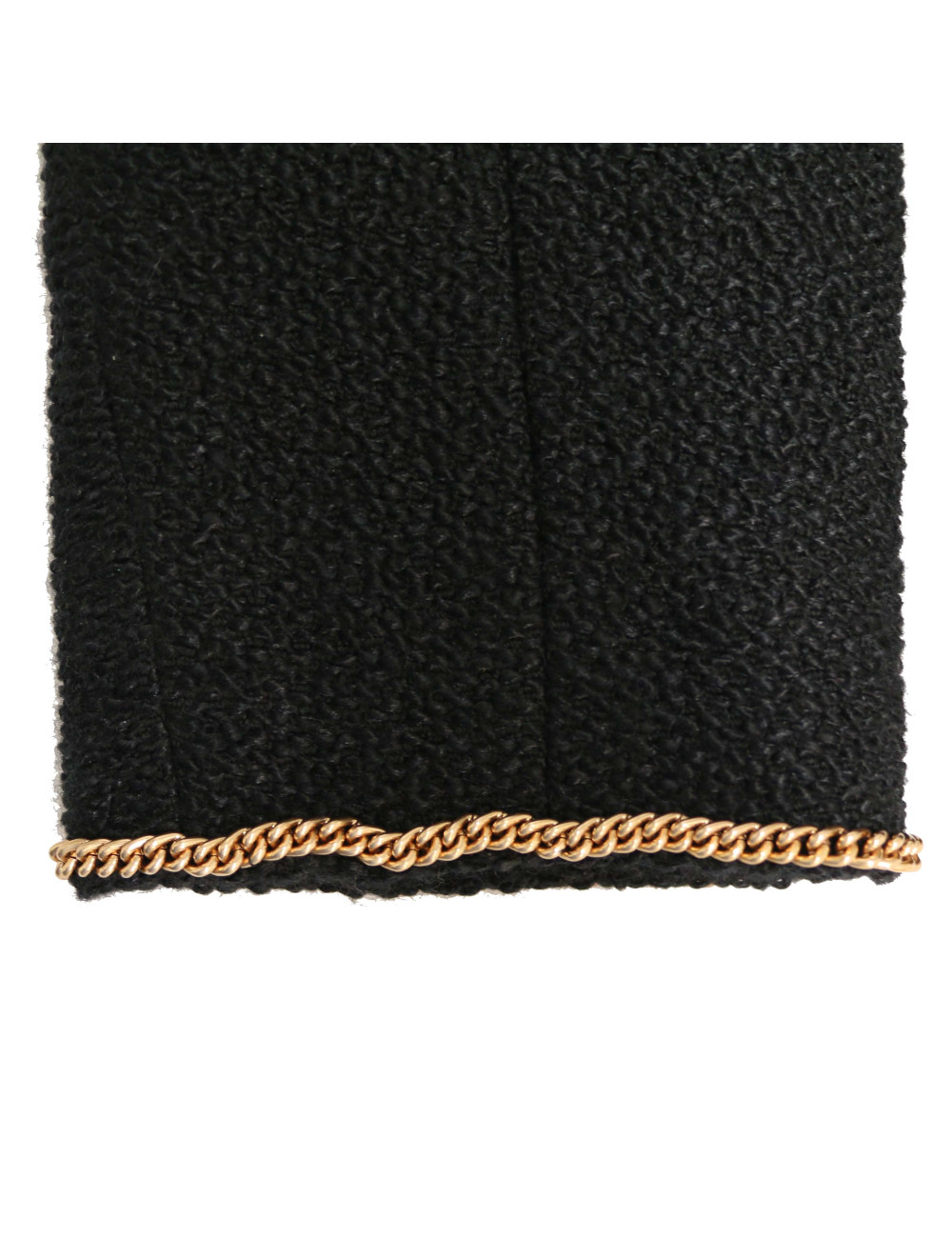 Veste 46 C HANEL tweed noir 