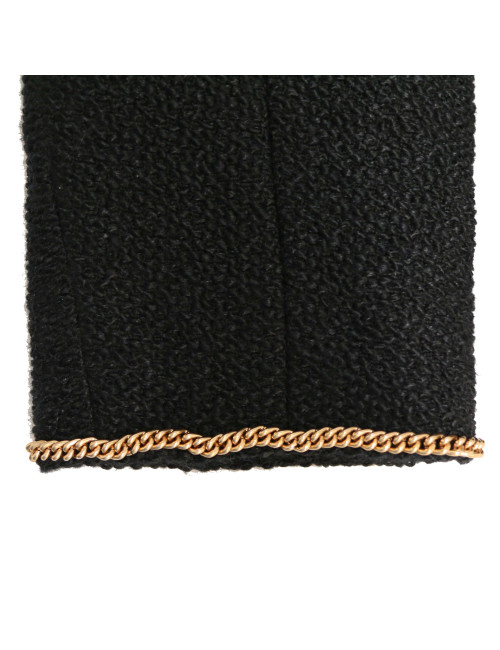 Veste 46 C HANEL tweed noir 