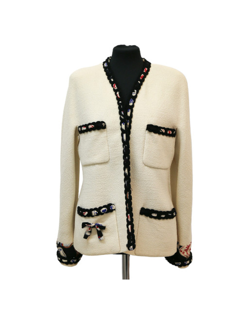 Veste Chanel tweed Casino 1989 : occasion certifiée authentique
