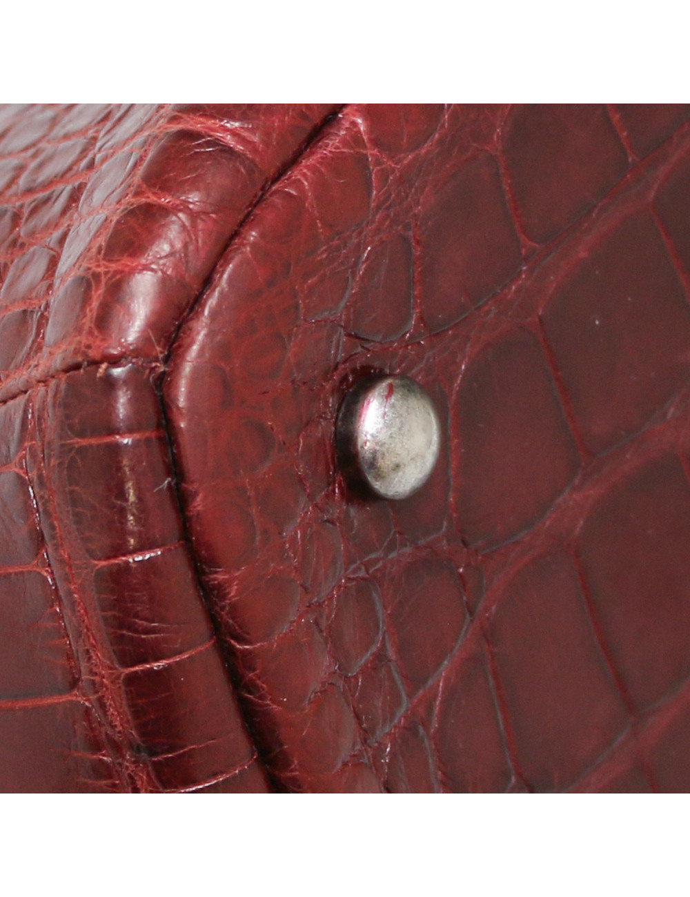 Sac Bowling PARIS-NYC CHANEL crocodile bordeaux