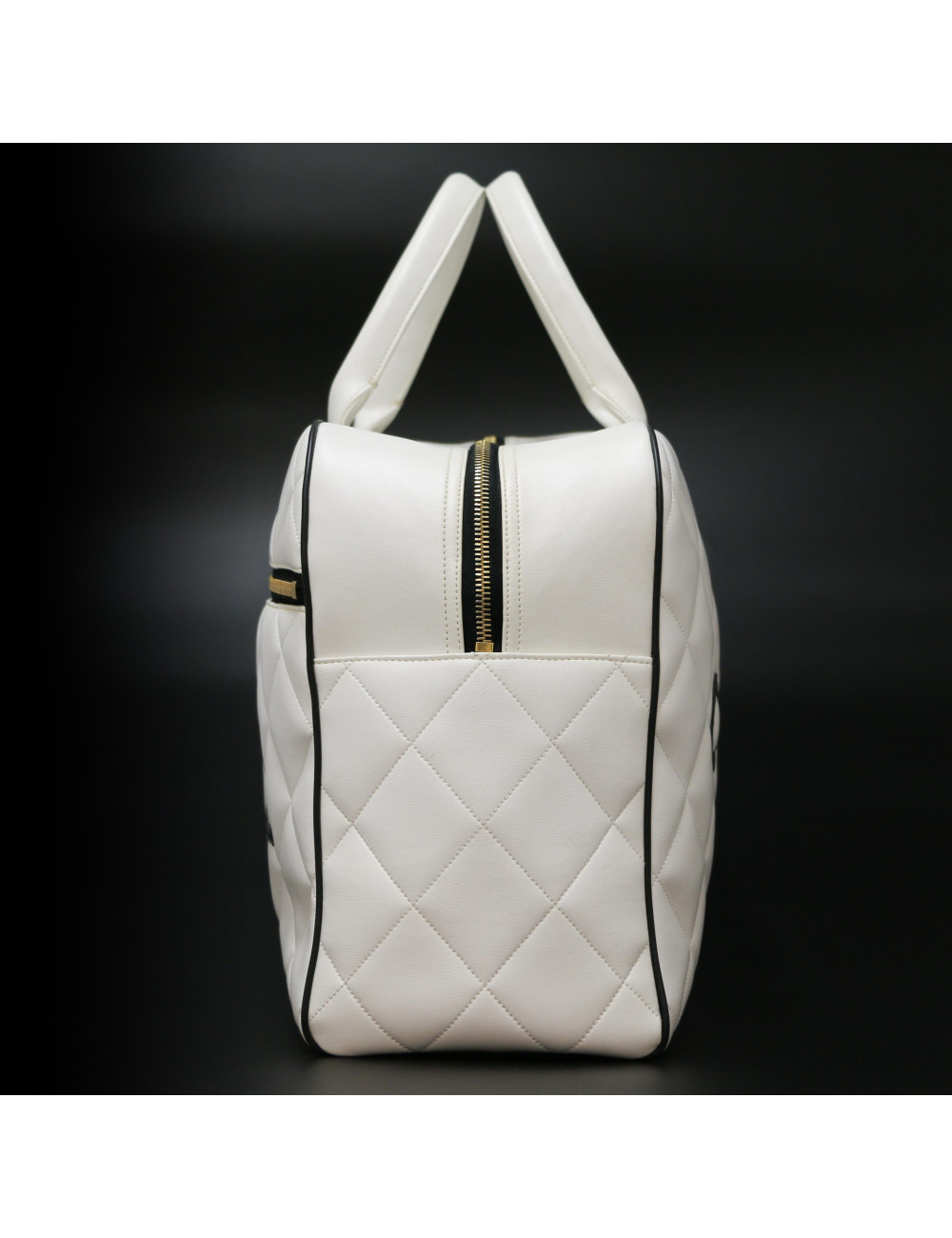 Sac Bowling CHANEL blanc voyage