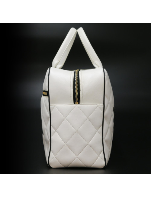 Sac Bowling CHANEL blanc voyage