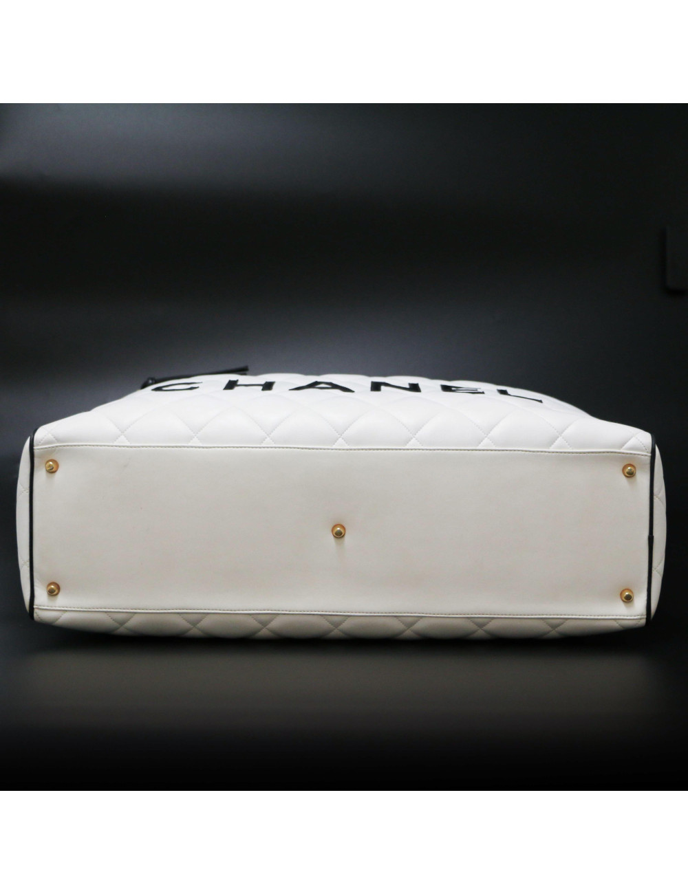 Sac Bowling CHANEL blanc voyage