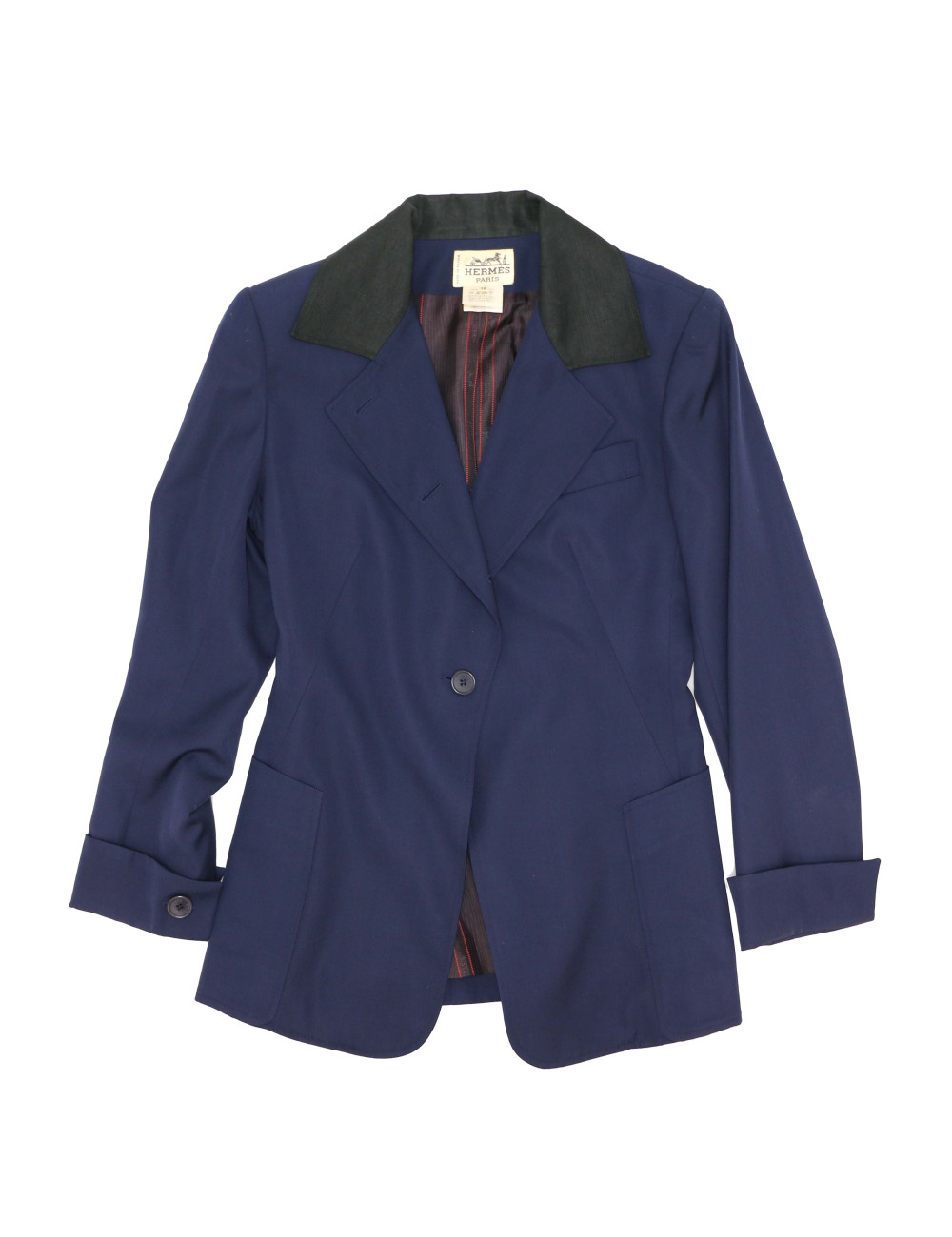 Tailleur HERMES bleu marine T38