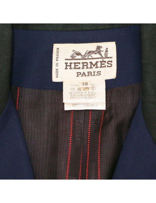Tailleur HERMES bleu marine T38
