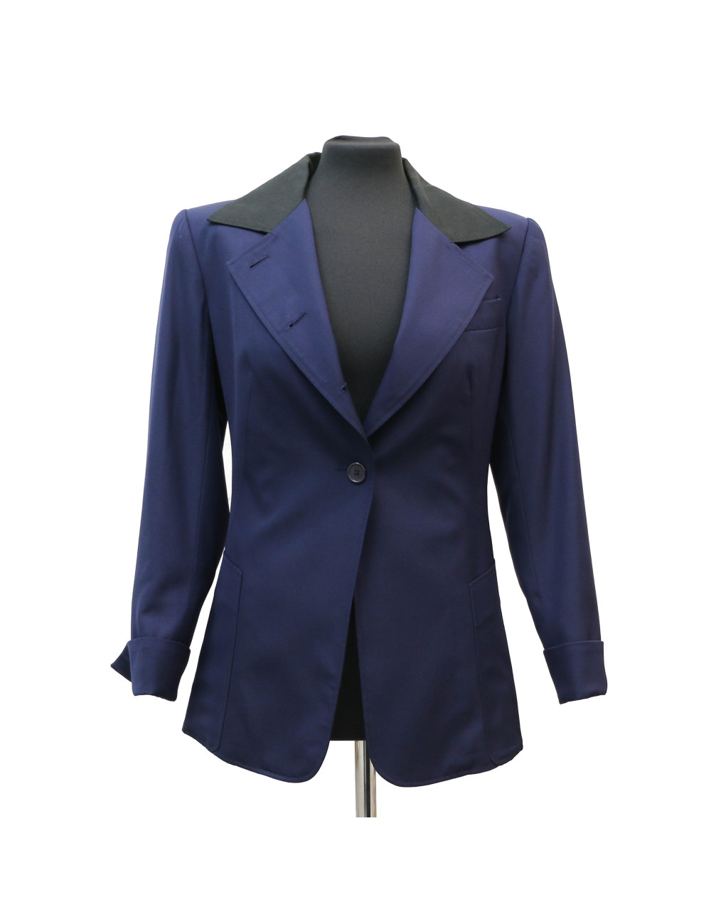 Tailleur HERMES bleu marine T38