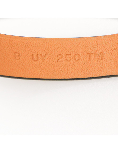Bracelet HERMES cuir Epsom noir