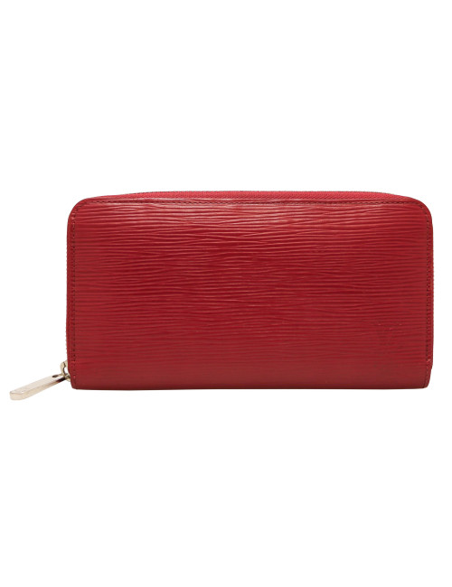 Compagnon LOUIS VUITTON cuir épi zippé