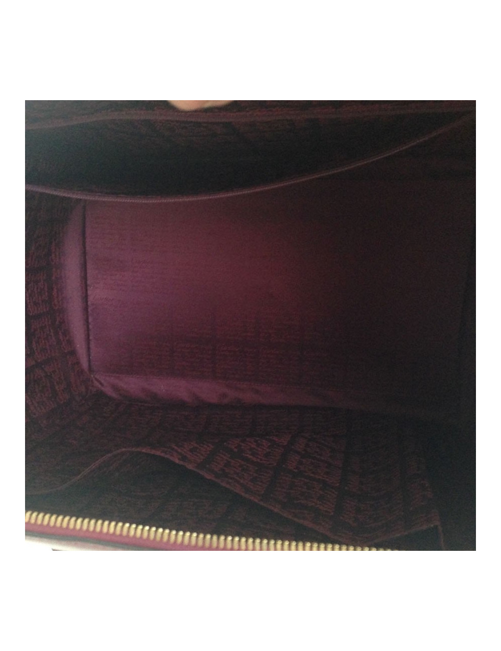 Sac CARTIER en cuir bordeaux