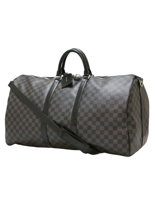 Sac Keepall 50 Bandoulière LOUIS VUITTON Damier graphite