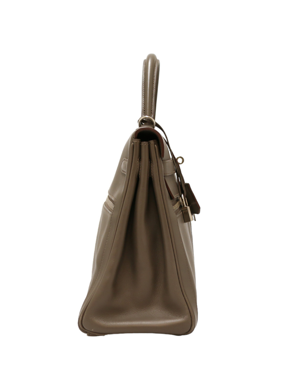 Kelly 35 Lakis HERMES swift gris étain