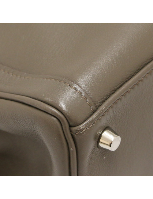 Kelly 35 Lakis HERMES swift gris étain