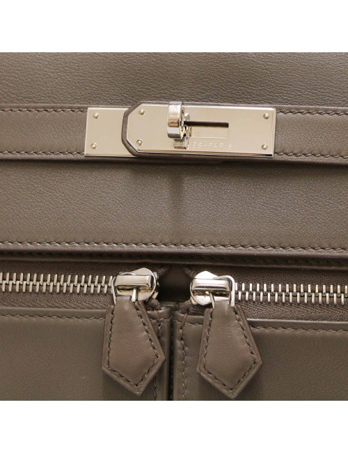 Kelly 35 Lakis HERMES swift gris étain