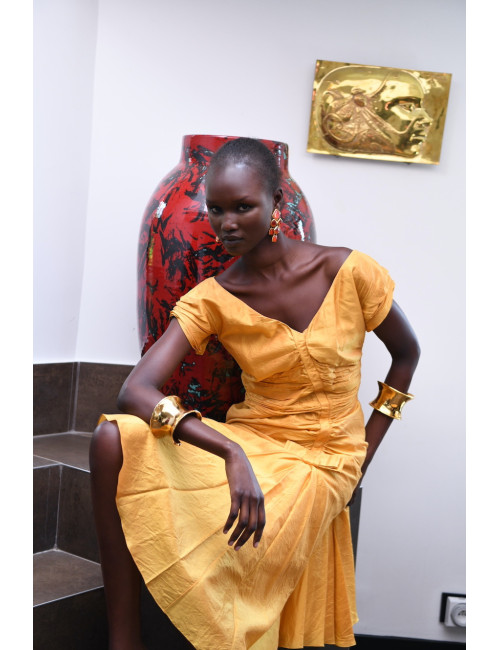 2 Bracelets CHRISTIAN DIOR dorés