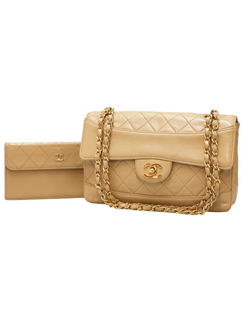 Sac vintage CHANEL beige