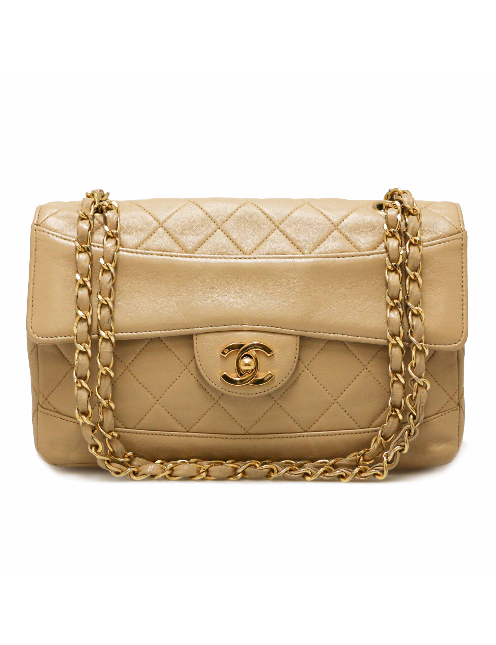 Sac CHANEL beige vintage