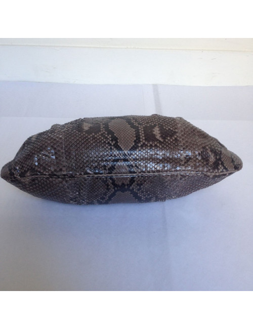 Pochette python gris ZAGLIANI