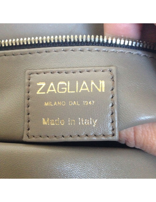 Pochette python gris ZAGLIANI