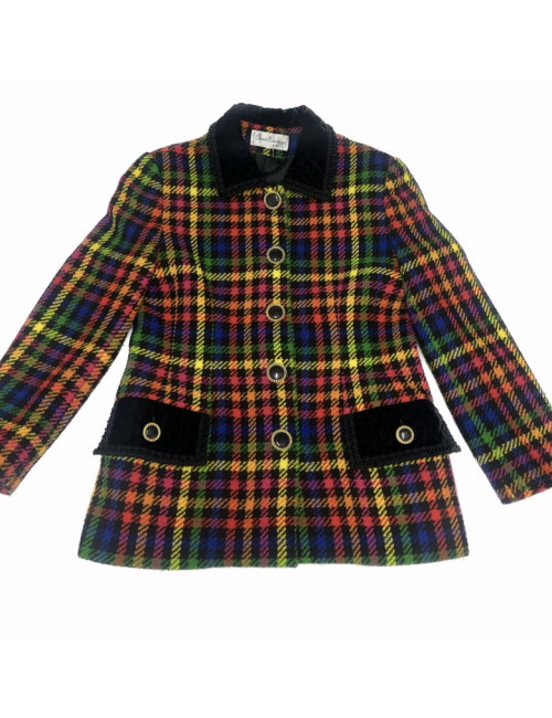 Veste carreaux CLAUDE BOUZON