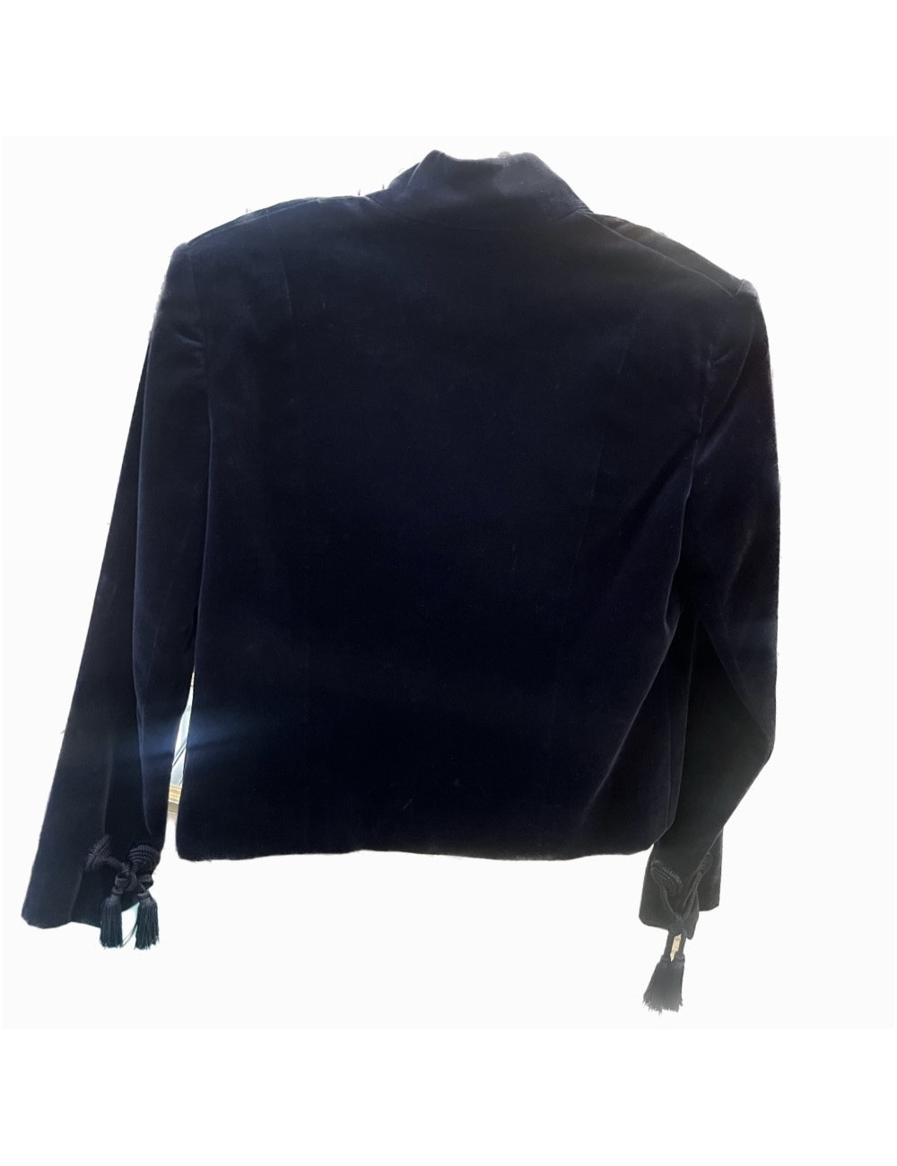 Veste CHANEL Créations velours bleu nuit 