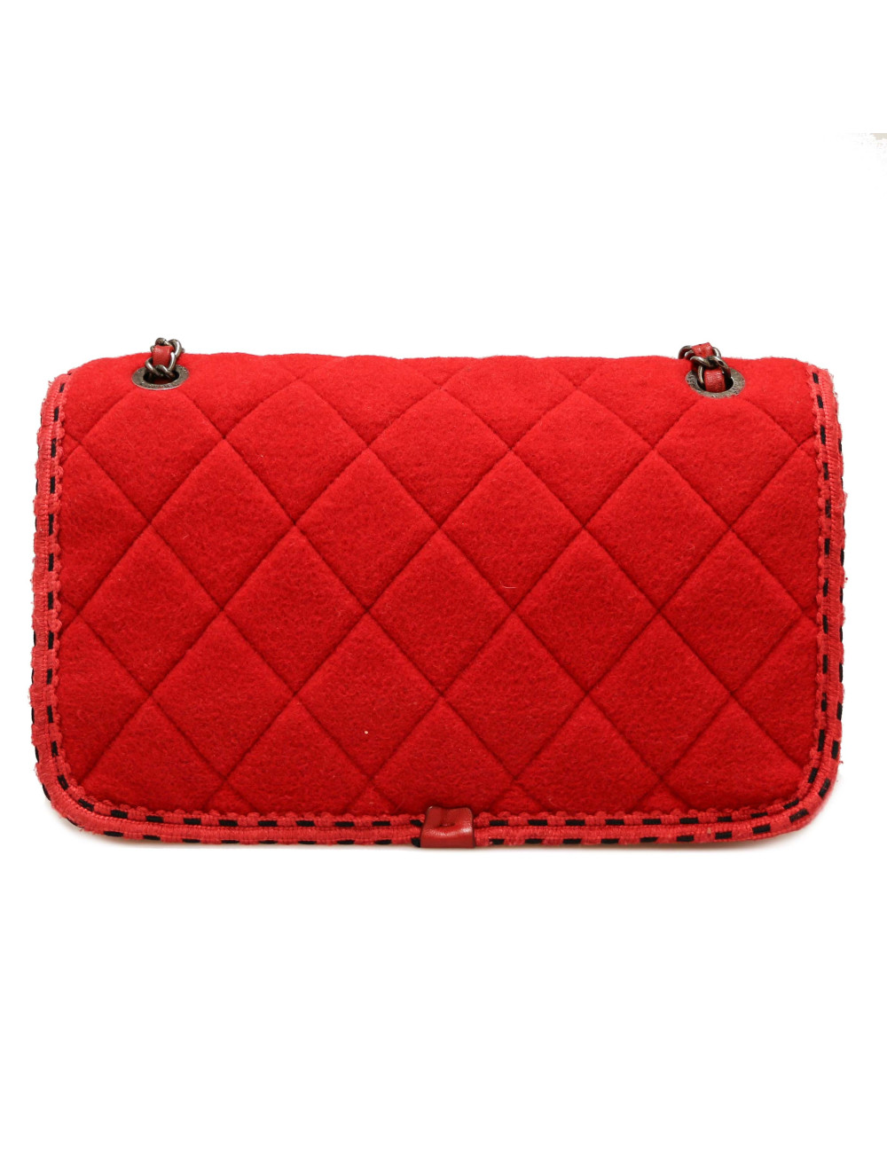 Sac CHANEL feutrine rouge