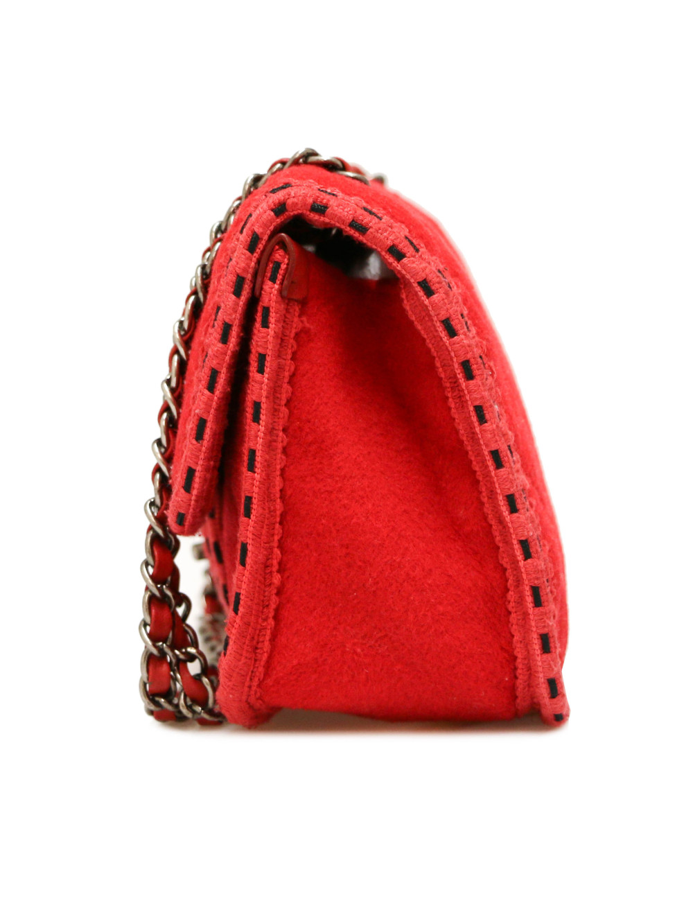 Sac CHANEL feutrine rouge