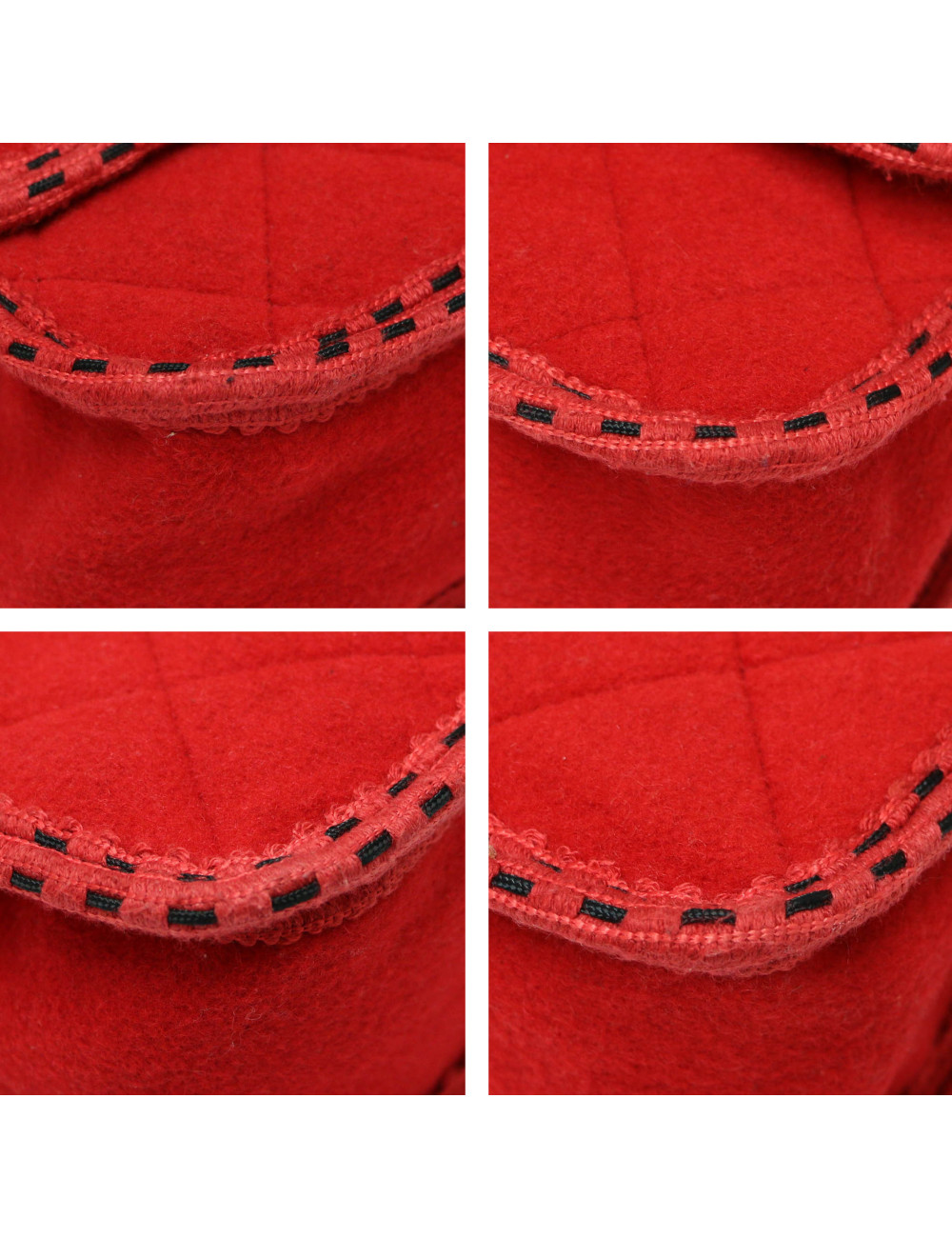 Sac CHANEL feutrine rouge