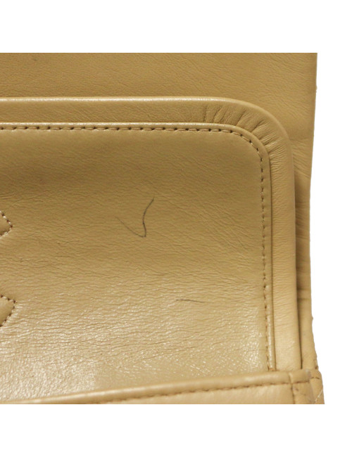 Timeless beige CHANEL cuir d'agneau