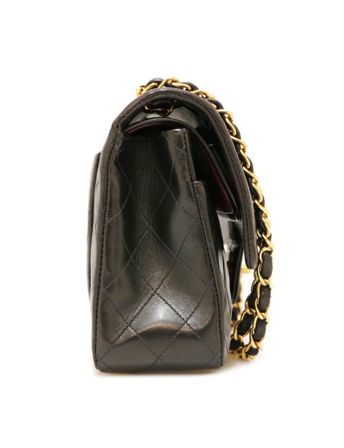 Sac classique double rabat CHANEL vintage noir
