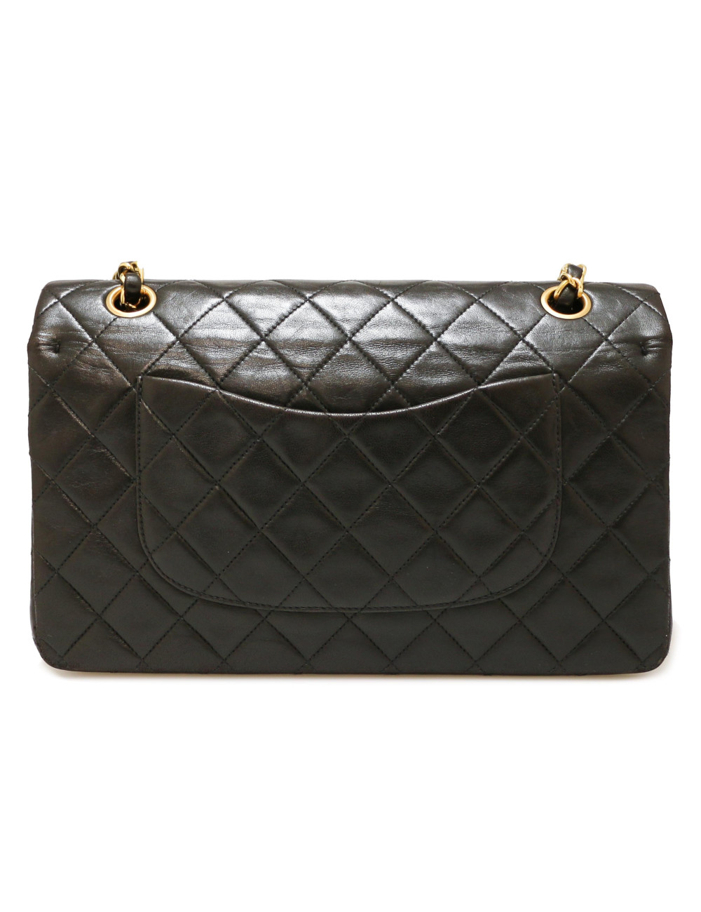 Sac classique double rabat CHANEL vintage noir