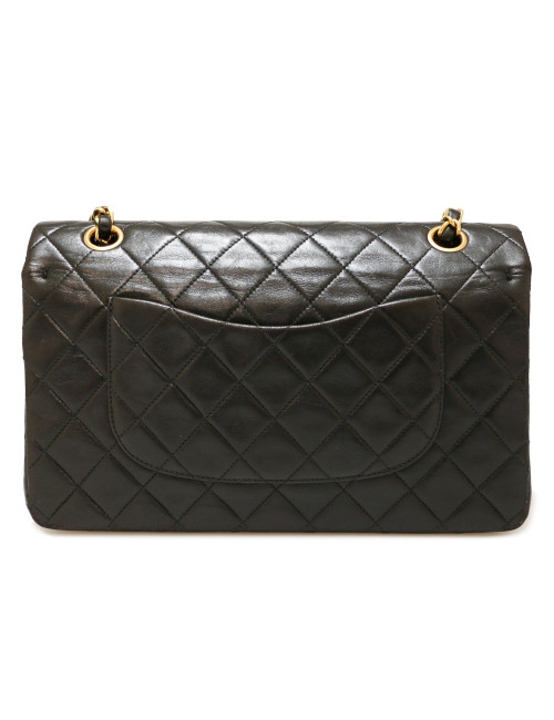 Sac classique double rabat CHANEL vintage noir