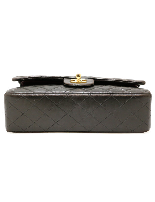 Sac classique double rabat CHANEL vintage noir