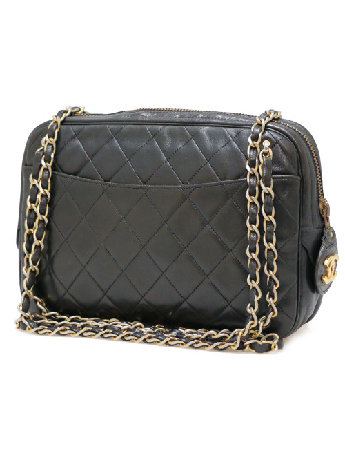 Sac camera CHANEL noir vintage