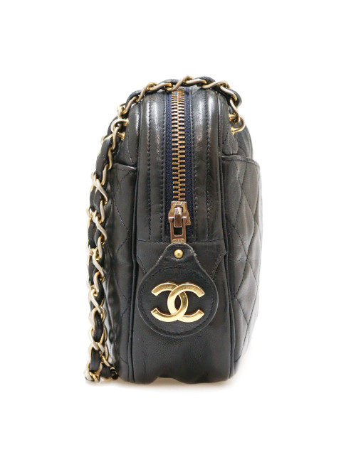Sac camera CHANEL noir vintage