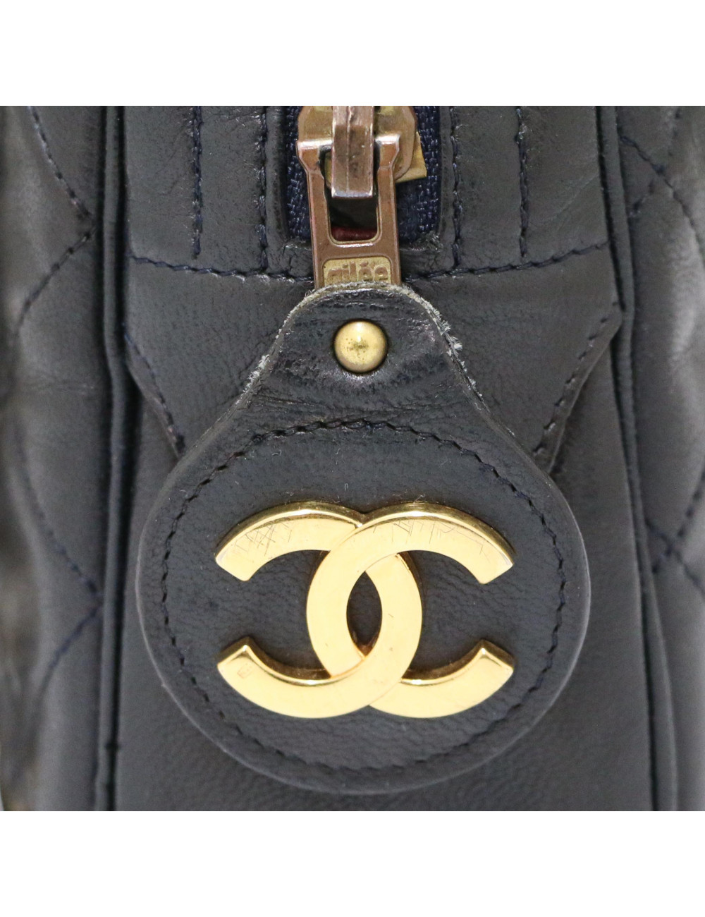 Sac camera CHANEL noir vintage