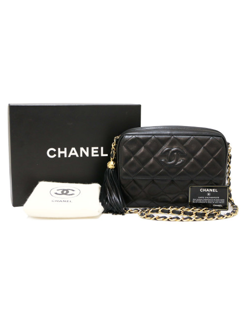 Sac Caméra noir CHANEL vintage
