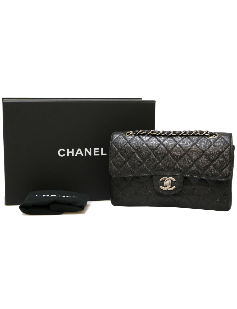 Timeless caviar chanel noir