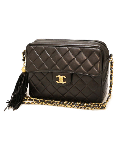 Sac CHANEL Camera vintage noir