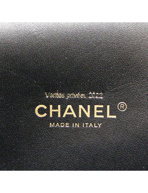 Manchon CHANEL sac cuir noir