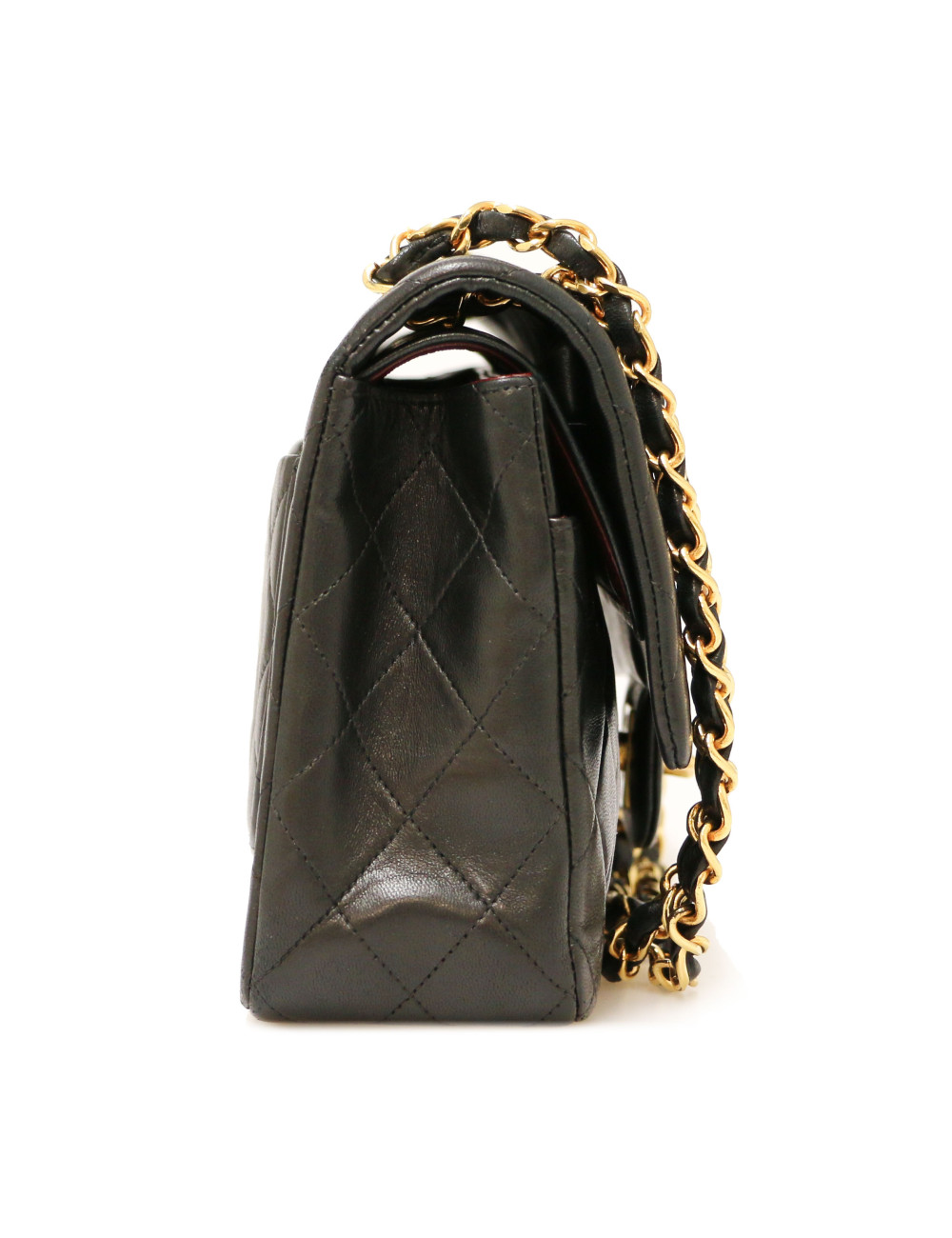 Sac CHANEL double rabat noir